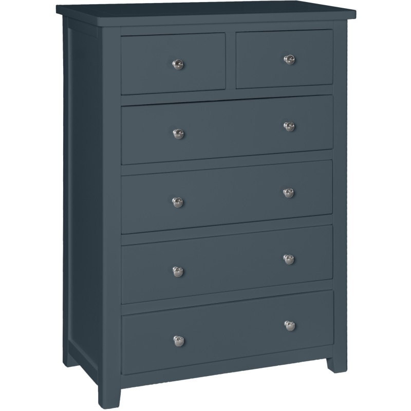 Cannes 2+4 Chest of Drawers - Painted Blue