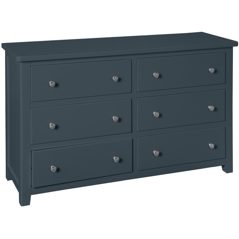 Cannes 6 Drawer Chest - Painted Blue