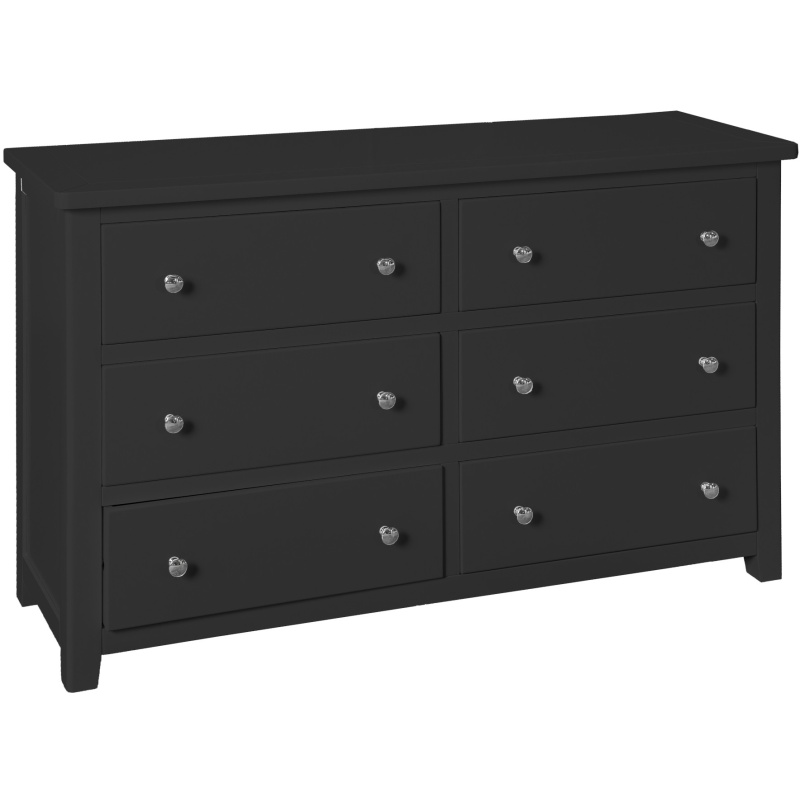 Cannes 6 Drawer Chest - Painted Charcoal