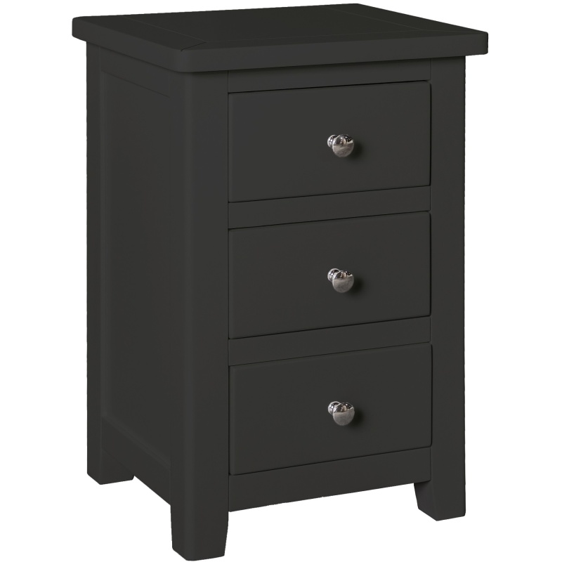 Cannes Bedside Cabinet - Painted Charcoal