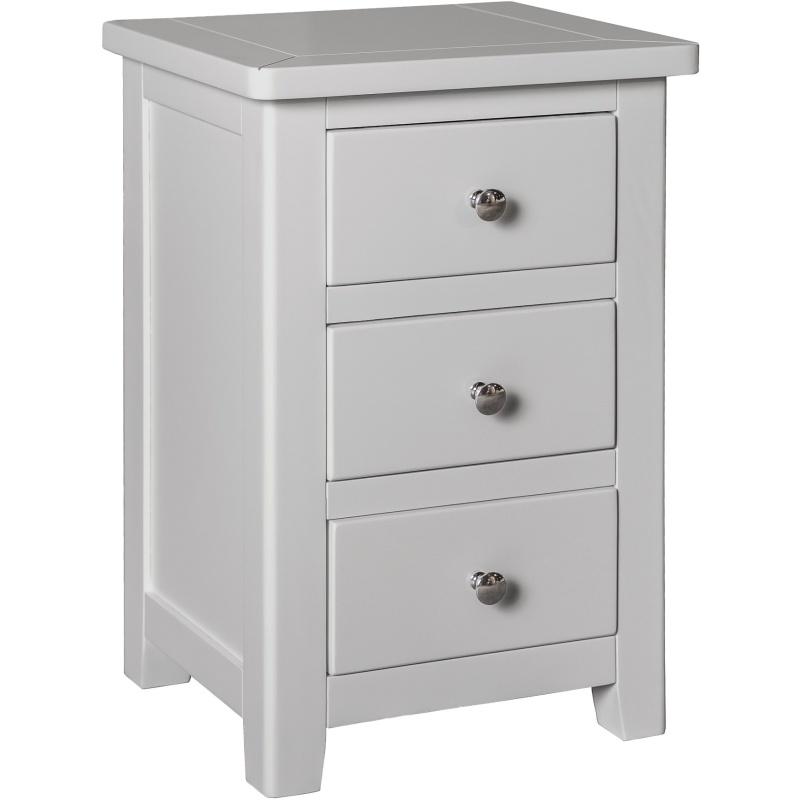 Cannes Bedside Cabinet - Painted Pebble Grey