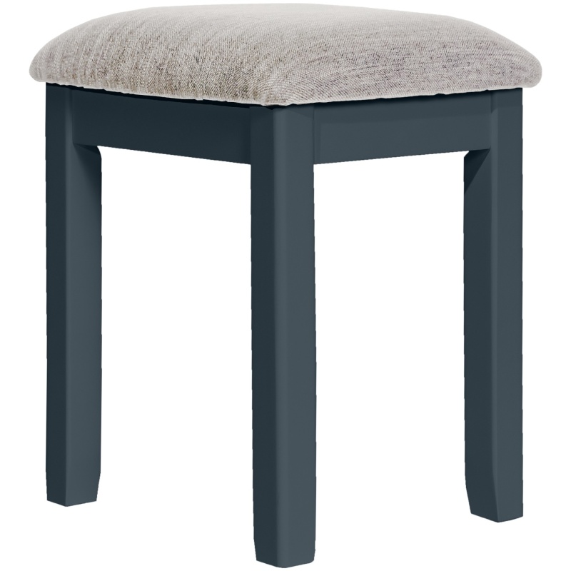 Cannes Upholstered Dressing Table Stool - Painted Blue