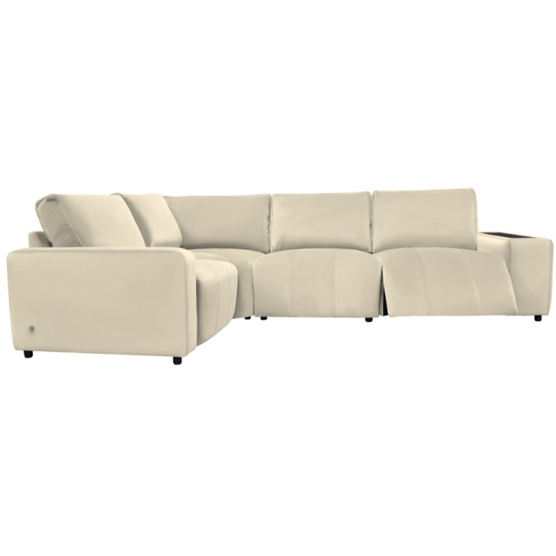 G Plan G Plan Vintage Morley 4 Seater Leather Power Recliner Corner Sofa