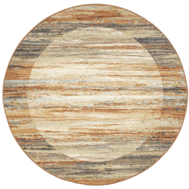 Mastercraft Mastercraft 063-0138/9248 Galleria Round Rug - Brown Multi