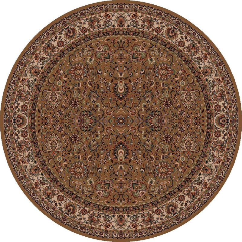 Mastercraft Mastercraft 4362/600 Kashqai Round Rug - Olive Green