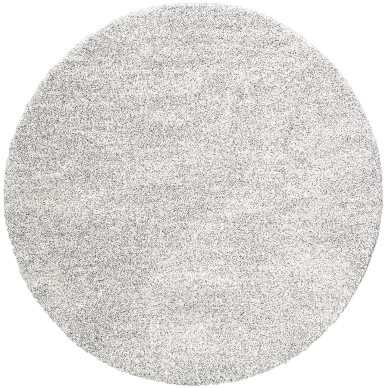 Mastercraft Mastercraft 023-0500/6248 Mehari Shaggy Round Rug - Silver