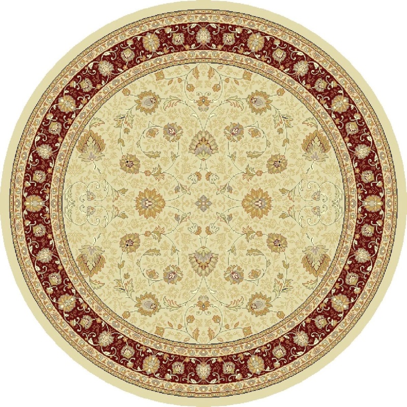 Mastercraft Mastercraft 6529/191 Noble Art Round Rug - Cream/Red