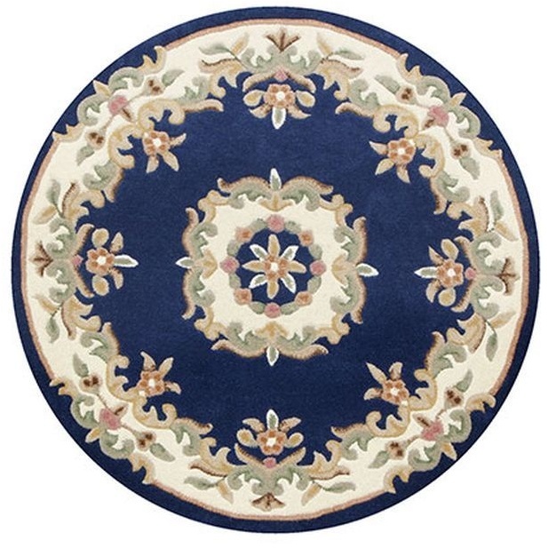 Melrose Interiors Melrose Royal Round Rug - Blue