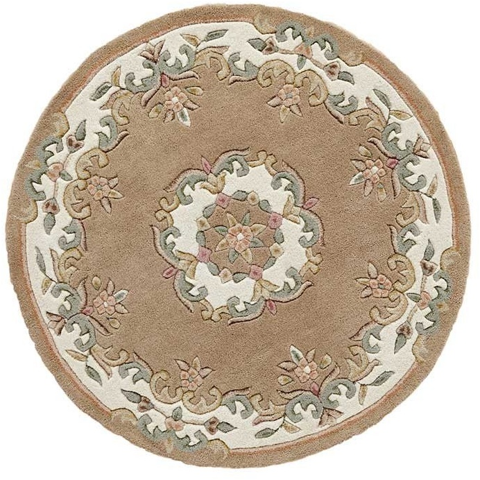 Melrose Interiors Melrose Royal Round Rug - Beige