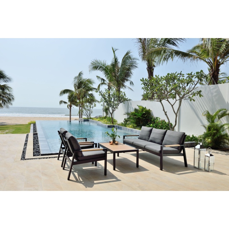 Lifestyle Garden Panama Sofa Set - Black