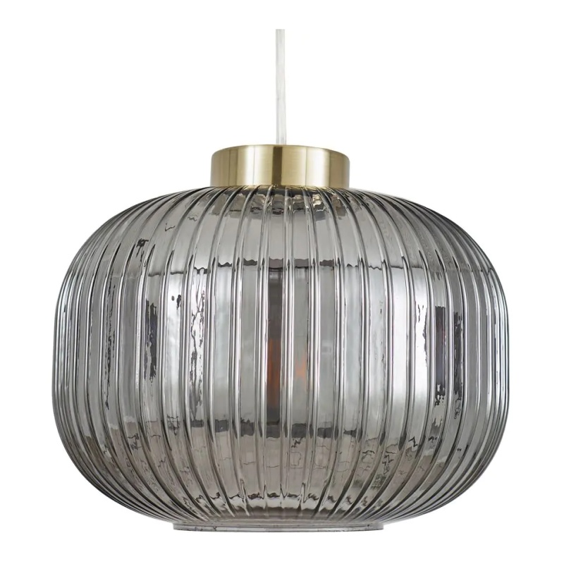 BHS Lyna Ceiling Light Shade 25cm - Satin Brass