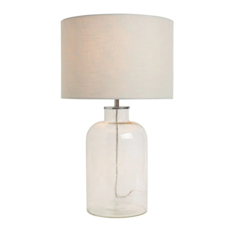 BHS Gracie Bubble Glass Table Lamp - Chrome