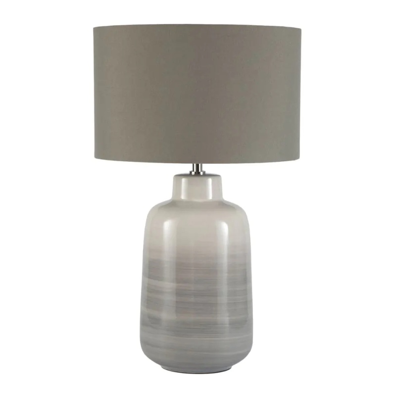 BHS Cherry Ombre Ceramic Lamp - Grey