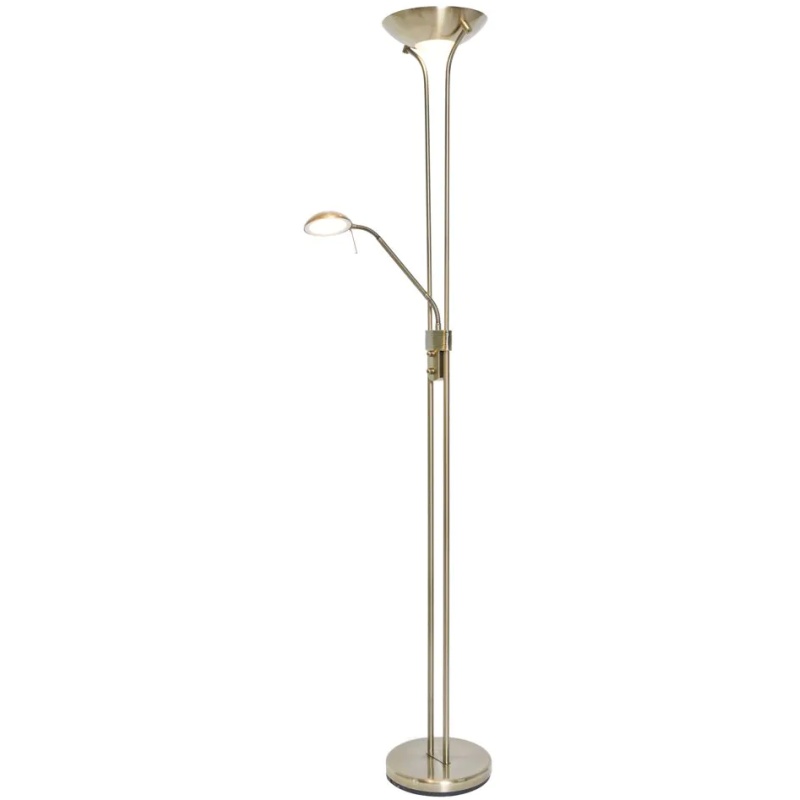 BHS Mother & Child Floor Lamp - Antique Brass