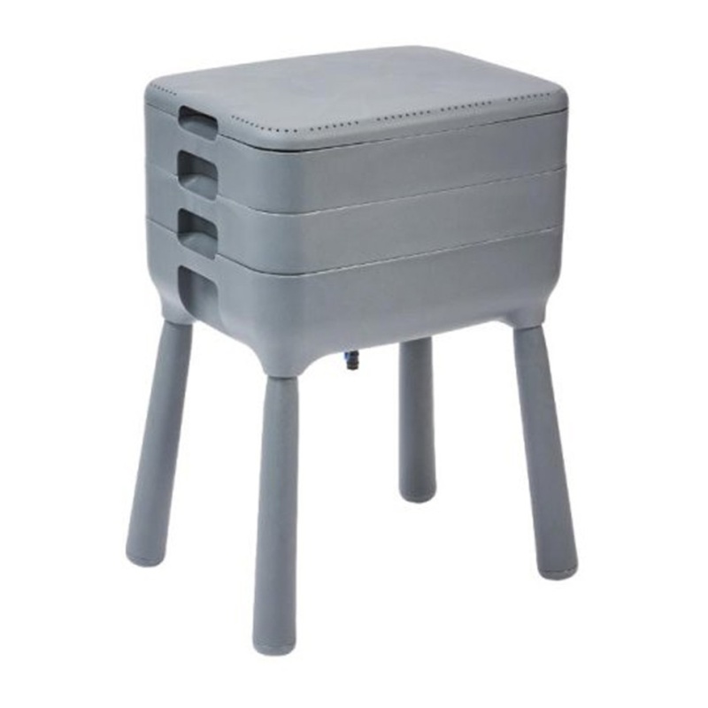 Smart Garden 3-Tray Wormery In Grey