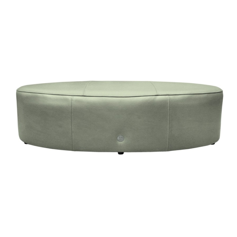 G Plan G Plan Vintage Allen Oval Leather Footstool