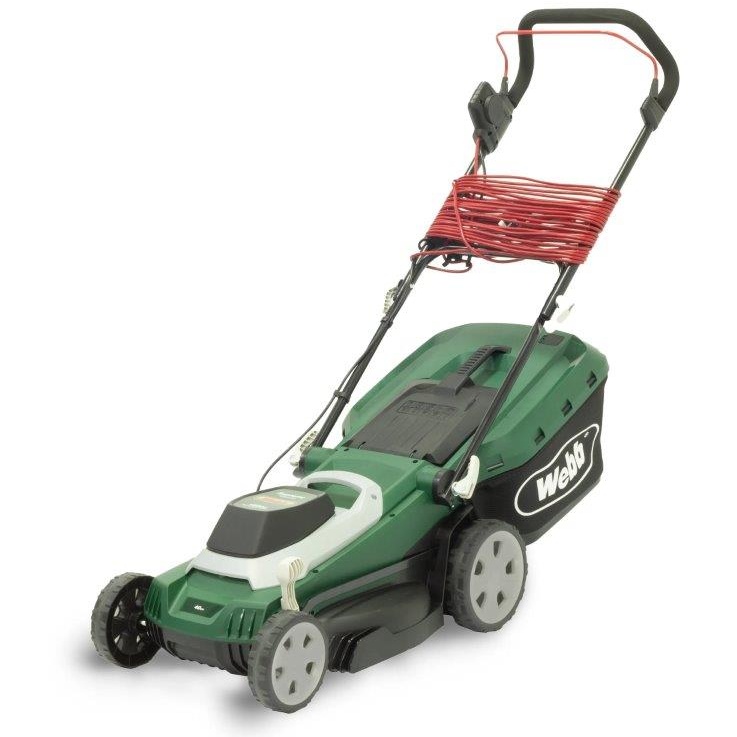 Webb WEER40RR Supreme 40cm (16inch) Electric Rotary Lawnmower with Rear Roller