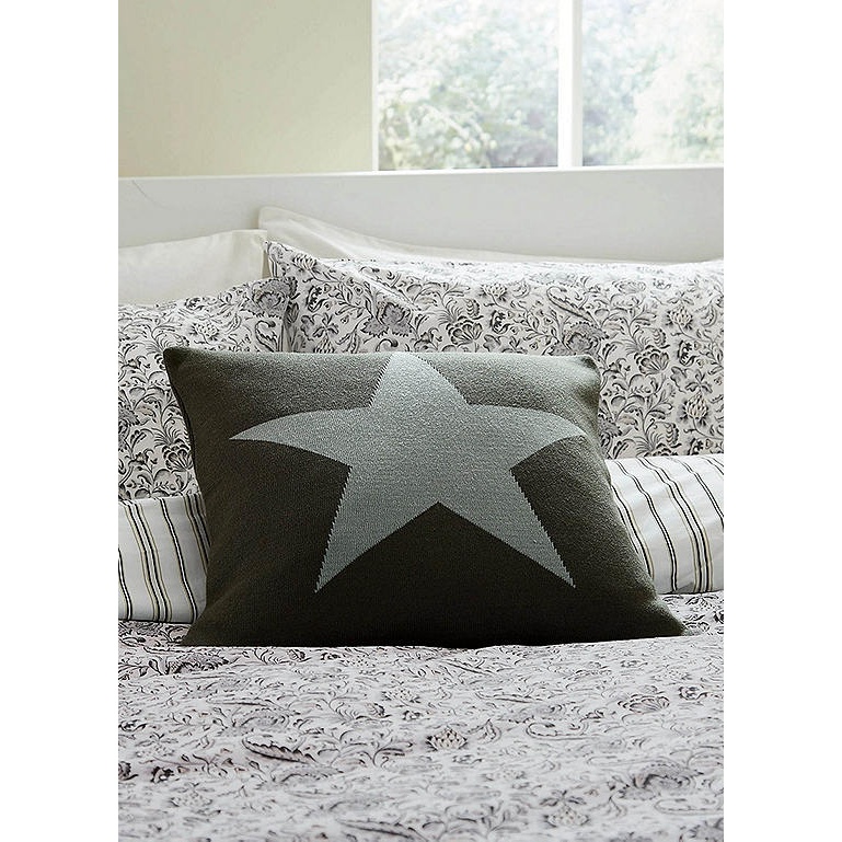 Helena Springfield Star Cushion 45cm - Grey