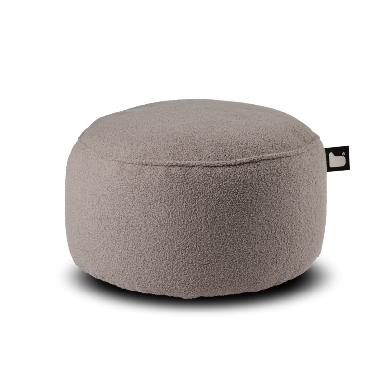 Extreme Lounging Indoor B Poufe Teddy - Soft Grey