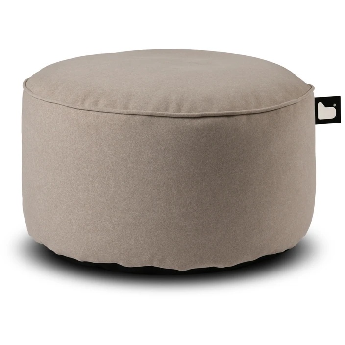 Extreme Lounging Indoor B Poufe Brushed Suede - Stone