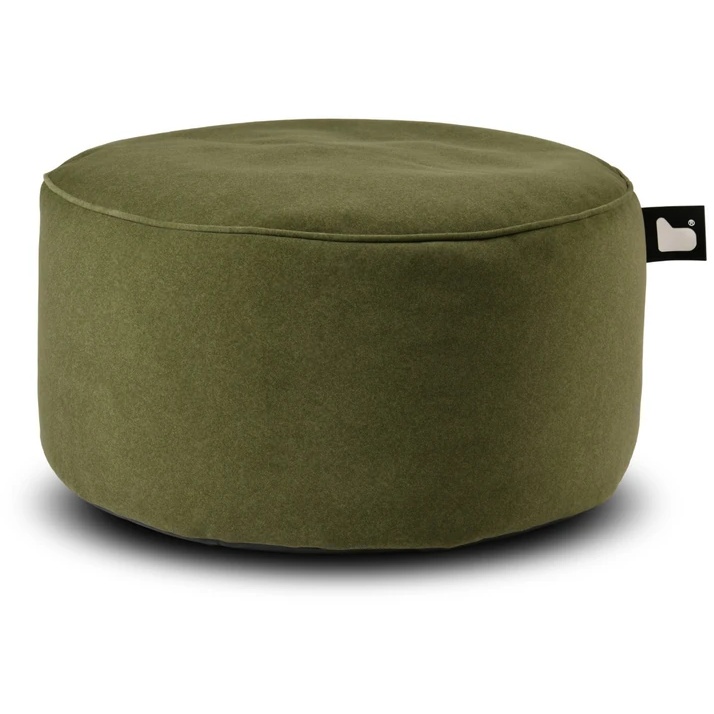 Extreme Lounging Indoor B Poufe Brushed Suede - Moss