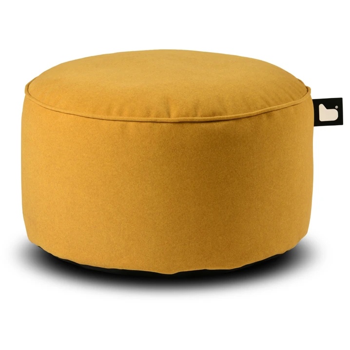 Extreme Lounging Indoor B Poufe Brushed Suede - Mustard