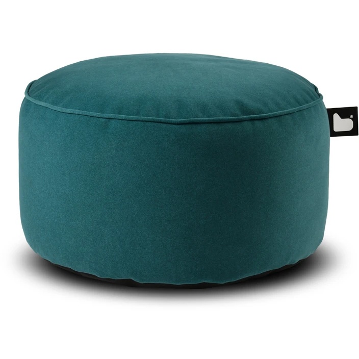 Extreme Lounging Indoor B Poufe Brushed Suede - Teal