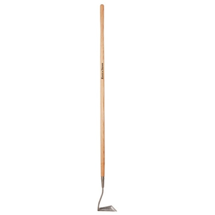 Kent And Stowe Stainless Steel Long Handled 3 Edged Hoe