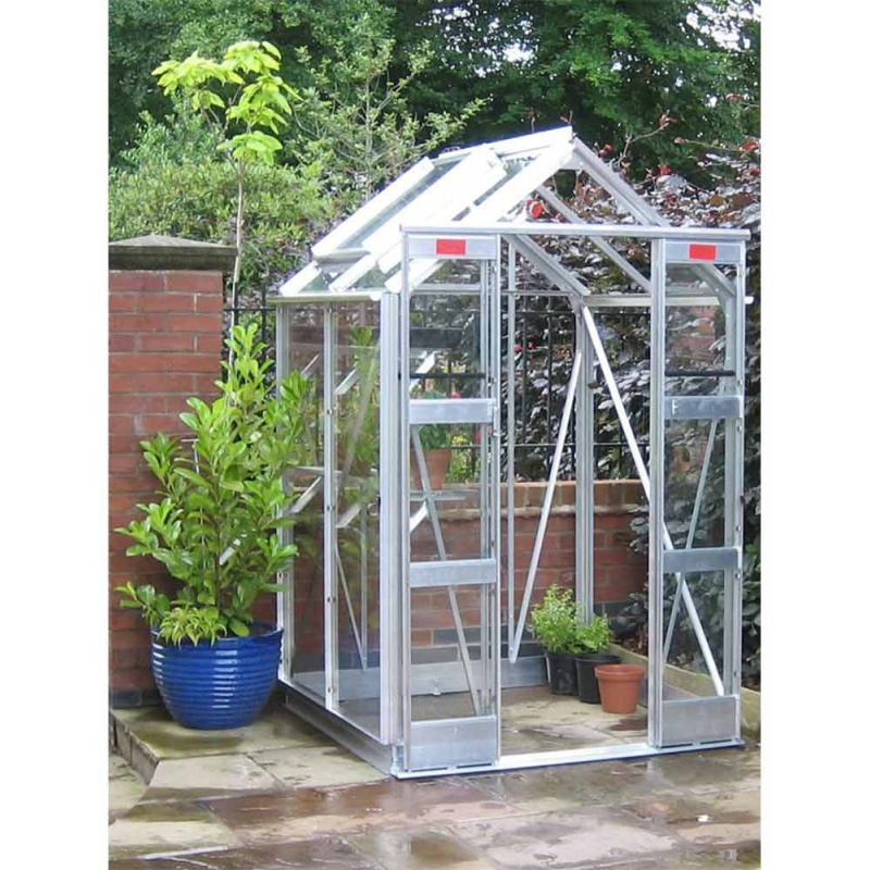 Elite Compact Greenhouse - 4ft 5 x 4ft 3 - Coloured - Horticultural Glass