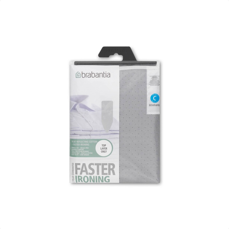 Brabantia Size D 135 x 45cm Ironing Table Cover - Various Designs - Silver