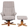 Martha Wheat Fabric Chair & Stool Set