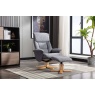 Downtown Mars Recliner Chair & Stool Set