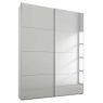 Stuttgart Soft Grey/Alpine White 136cm Wide Sliding Door Wardrobe