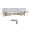 Desser Desser Clifton Natural 4 Piece Modular Corner Sofa