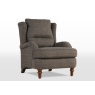 Wood Bros Bayford Fabric Armchair - Herringbone Moss