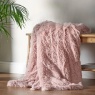 Catherine Lansfield Cuddly Throw Blush