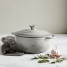 Simply Home Cast Iron 22cm Round Casserole - Grey