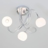 BHS Soni Small Flush Ceiling Light Chrome