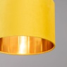 BHS Velvet Easyfit Shade Ochre & Brass