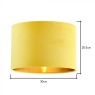 BHS Velvet Easyfit Shade Ochre & Brass