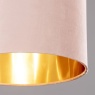 BHS Velvet Easyfit Shade Pink & Brass