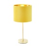 BHS Velvet Table Lamp Ochre & Brass