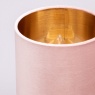 BHS Velvet Table Lamp Pink & Brass