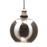 BHS Carter Industrial 1 Light Pendant Ceiling Light - Bronze Brass With Smoke