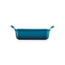 Le Creuset Heritage Deep Rectangular Dish 26cm Deep Teal