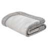 Catherine Lansfield Velvet & Fur Throw Silver Grey