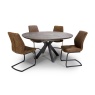 Phoenix Extending Round Table 1.2-1.6m - Grey