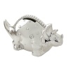 Bambino Silver Plated Dinosaur Money Box