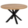 Heaven Dining Table - Oak Veneer With Matt Black Base