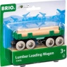 Brio World 33696 Lumber Loading Wagon